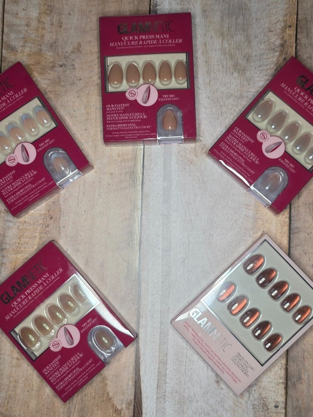 5 sets BNIB Glamnetic Press On Nails - SEE DETAILS